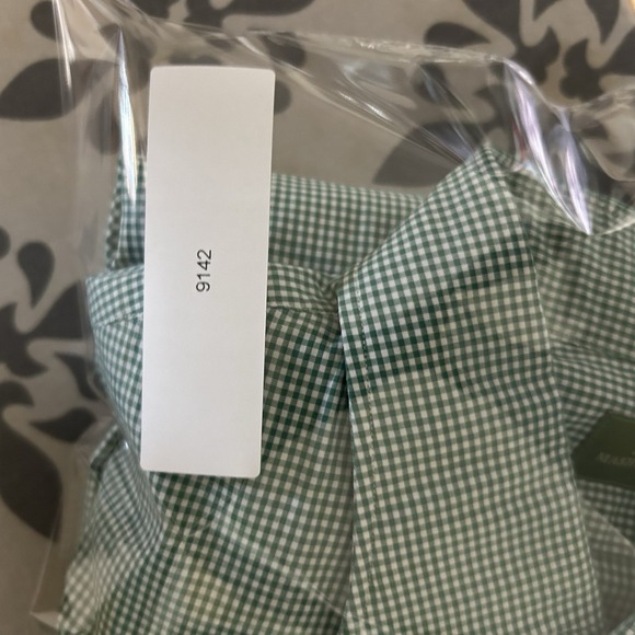 Sid Mashburn Shirt Mens M Green Gingham Long Sleeve Button Up Preppy Cotton - Picture 10 of 10